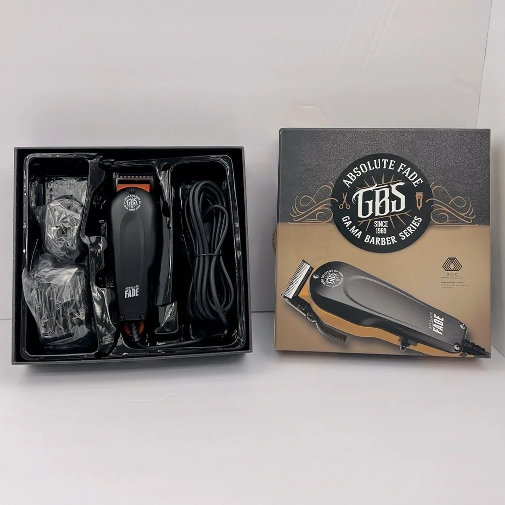 GA. MA BARBER SERIES, ABSOLUTE FADE 9 ATTACHMENTS 3 MM BUZZ CUT,3MM LONGER CUTS